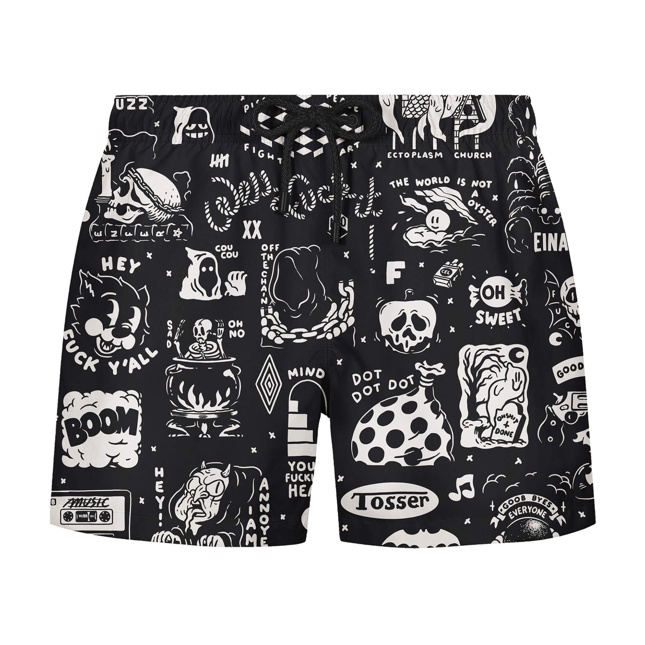 Flashy Pattern Swim Shorts