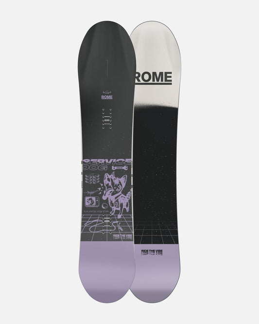Rome Service Dog 2026 Snowboard topsheet and base
