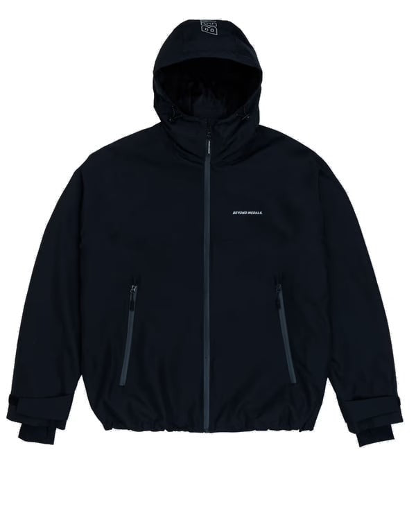 Beyond Medals Park Jacket 2L Black – flat lay