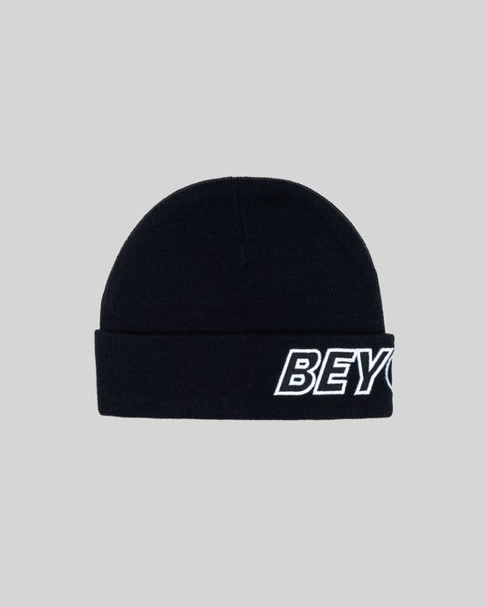 Beyond Medals Outline Beanie Black