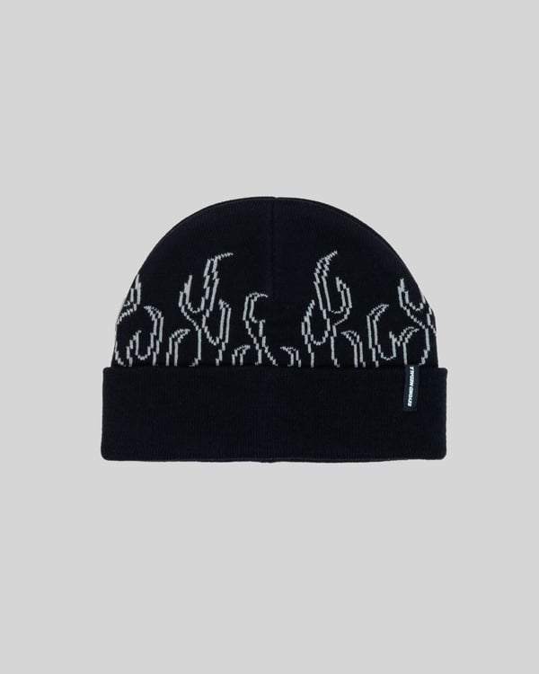 Beyond Medals 00s Flame Beanie Black