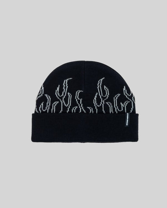 Beyond Medals 00s Flame Beanie Black