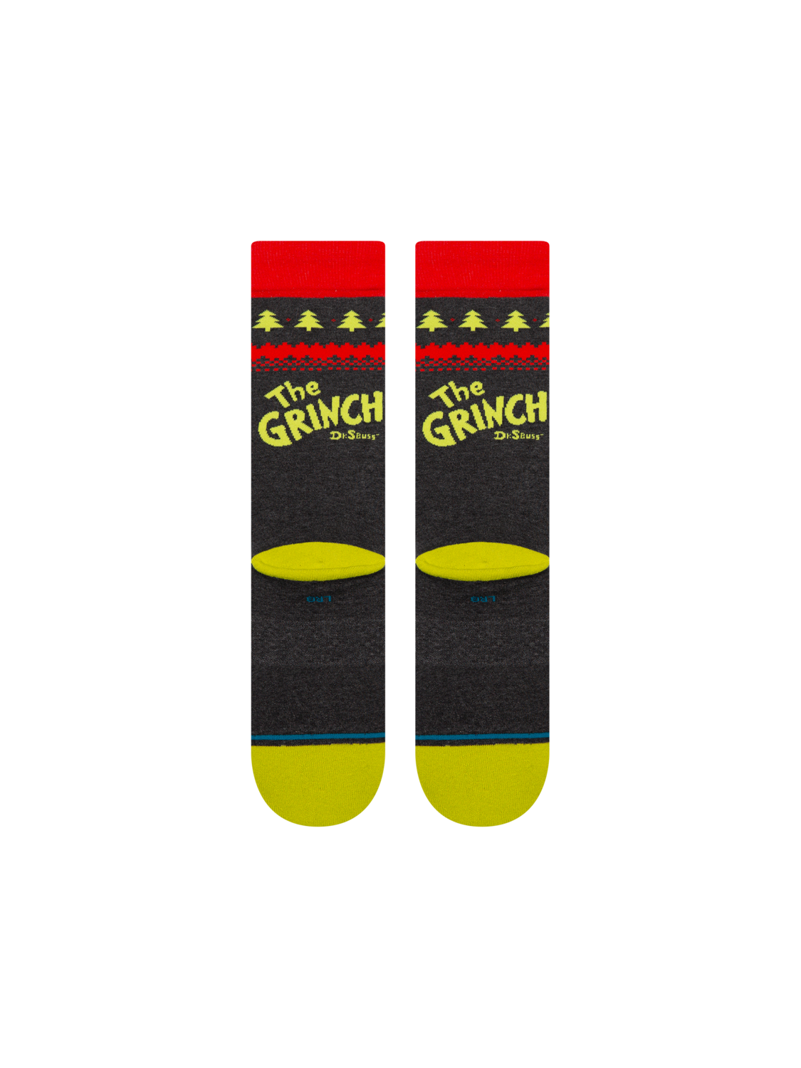 Stance Grinch Sweater Crew Socks Black