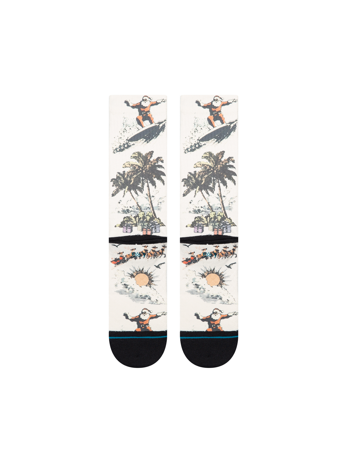 Stance San O Claus Crew Socks Cream