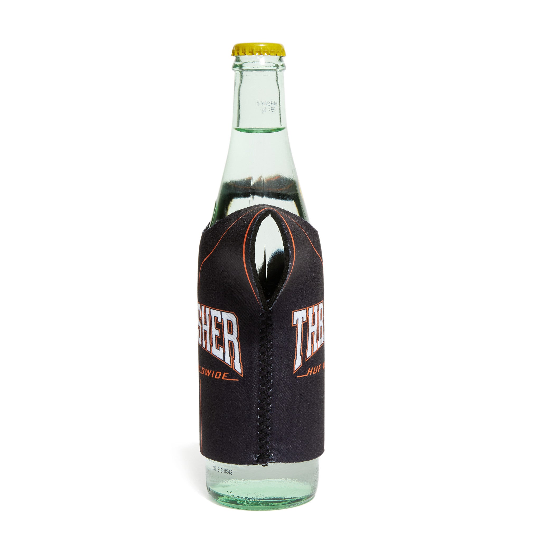 X Thrasher Huf Jersey Koozie Black