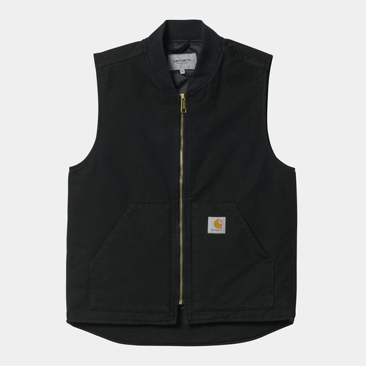 Classic Vest Black Rinsed
