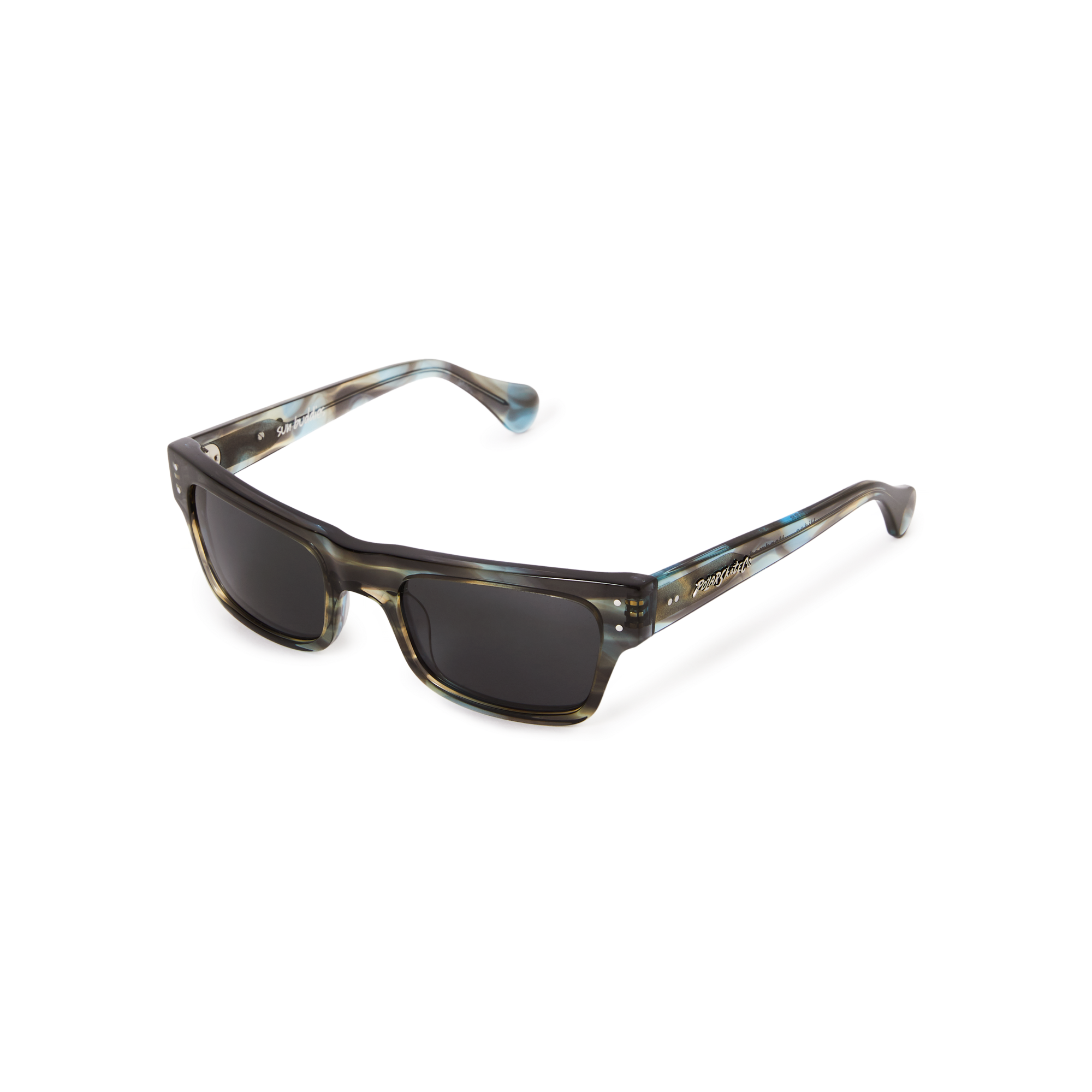 Hideo Sunglasses Teal Smoke