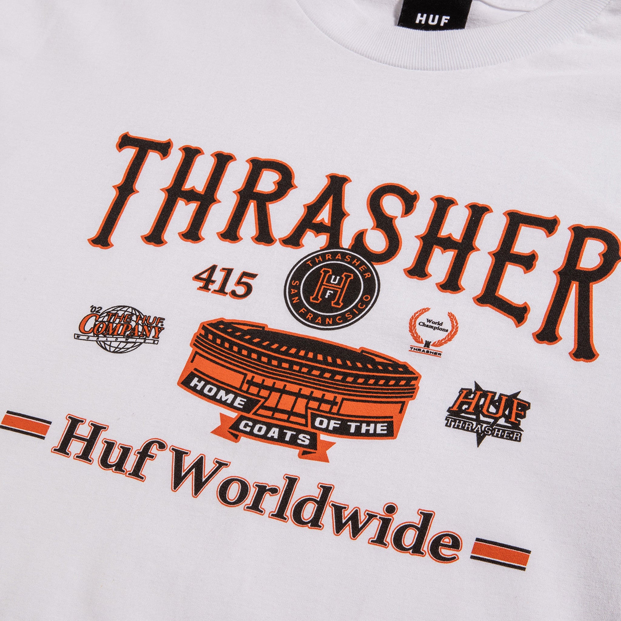 X Thrasher Monteray L/S Tee White