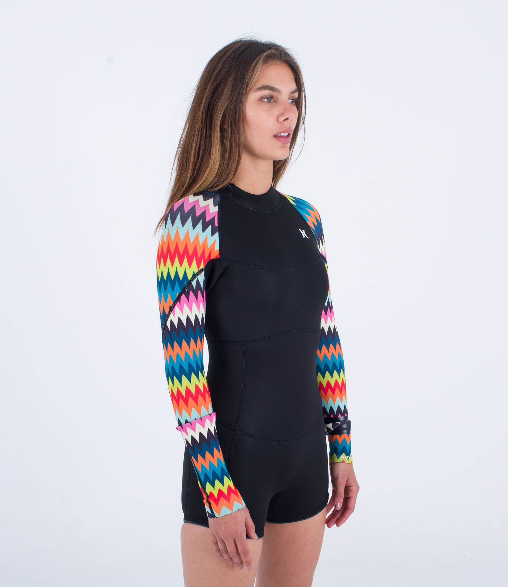 Women Advant 2mm Shorty Springsuit Chevron