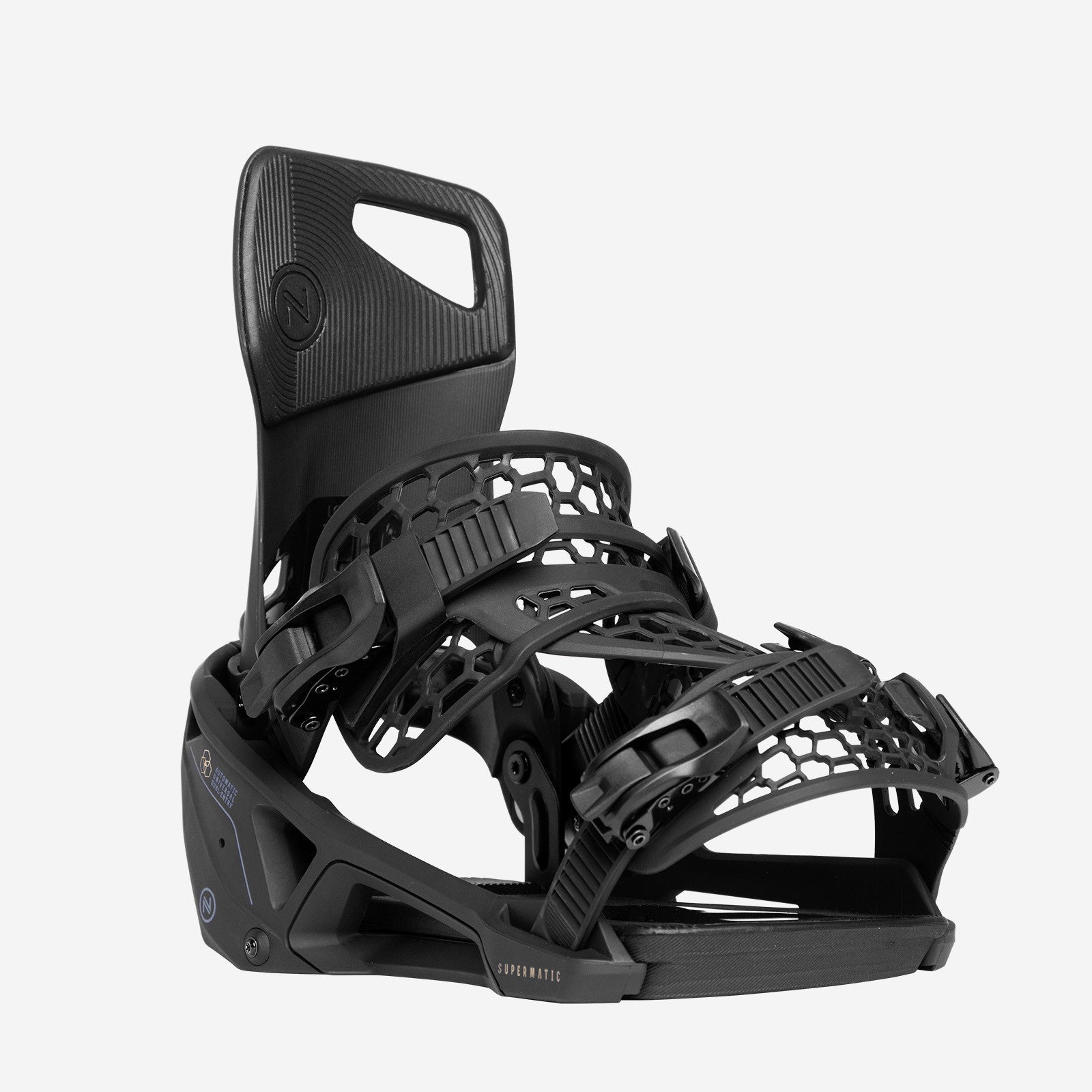 Supermatic Snowboard Binding Black