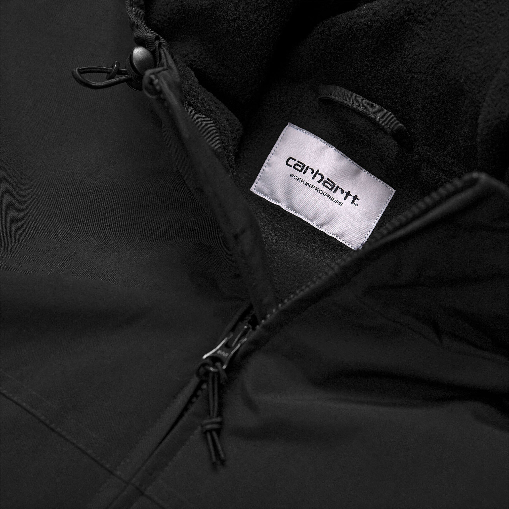 Hooded Sail Jacket Black/White