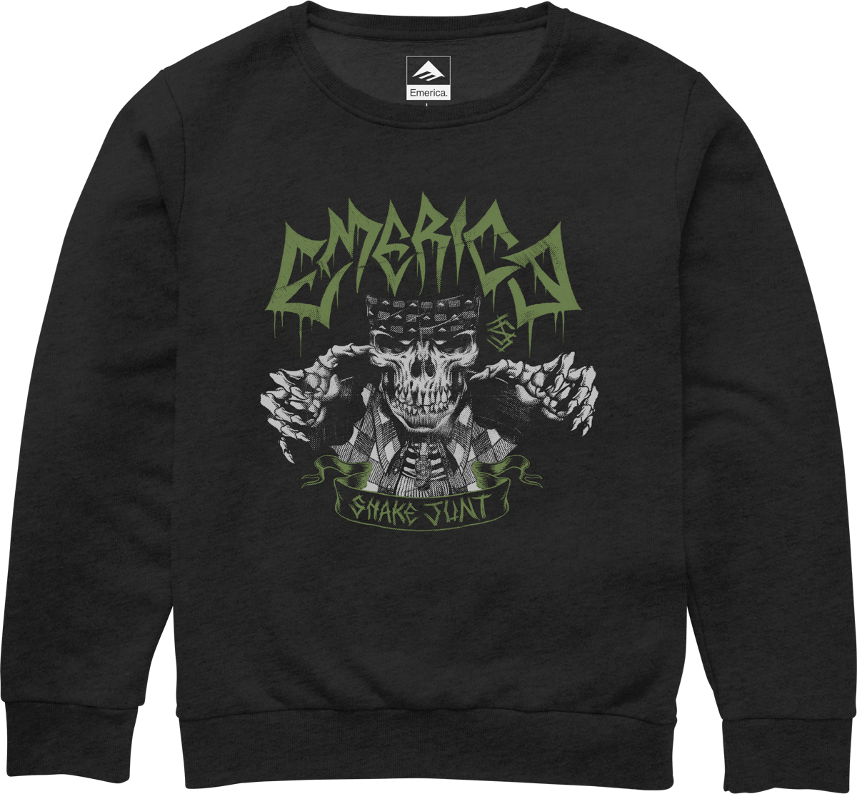 X Shake Junt Skull Crewneck Black