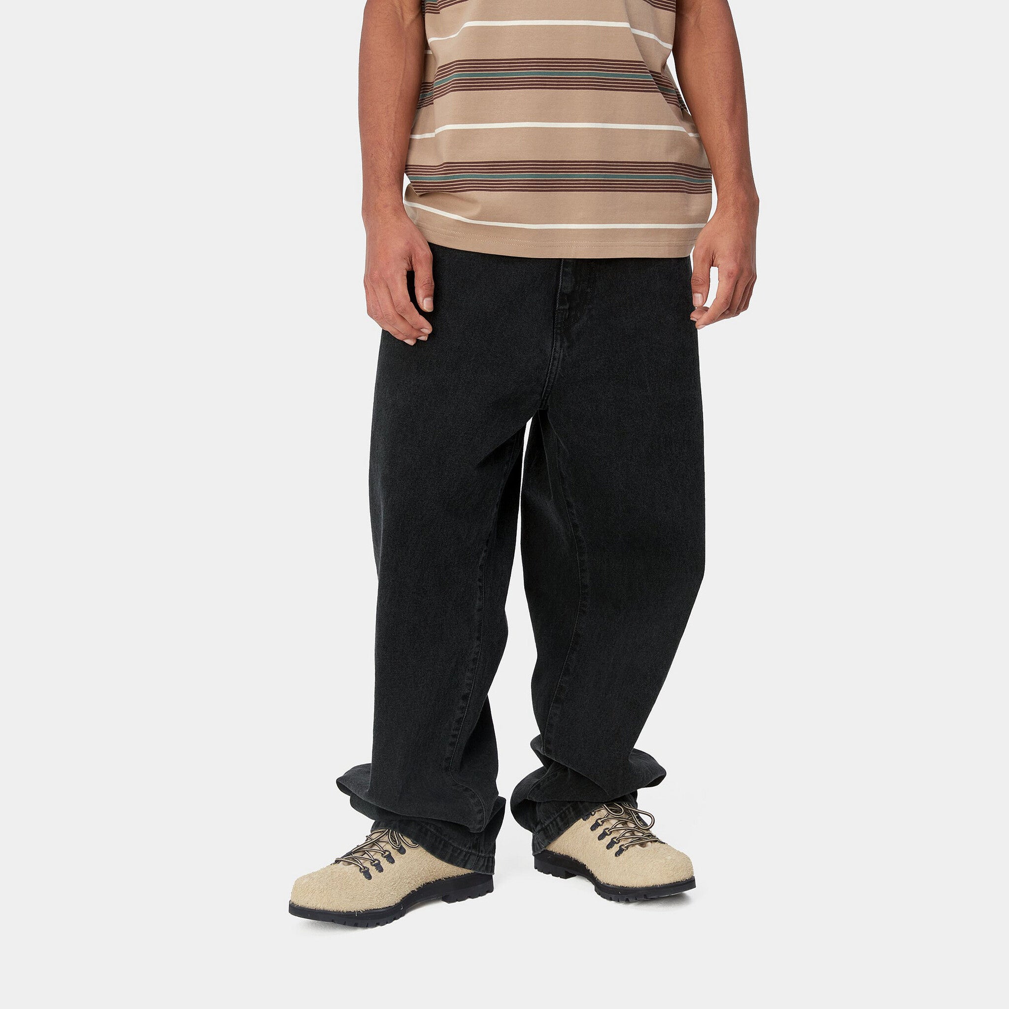 Landon Pant Black stone washed