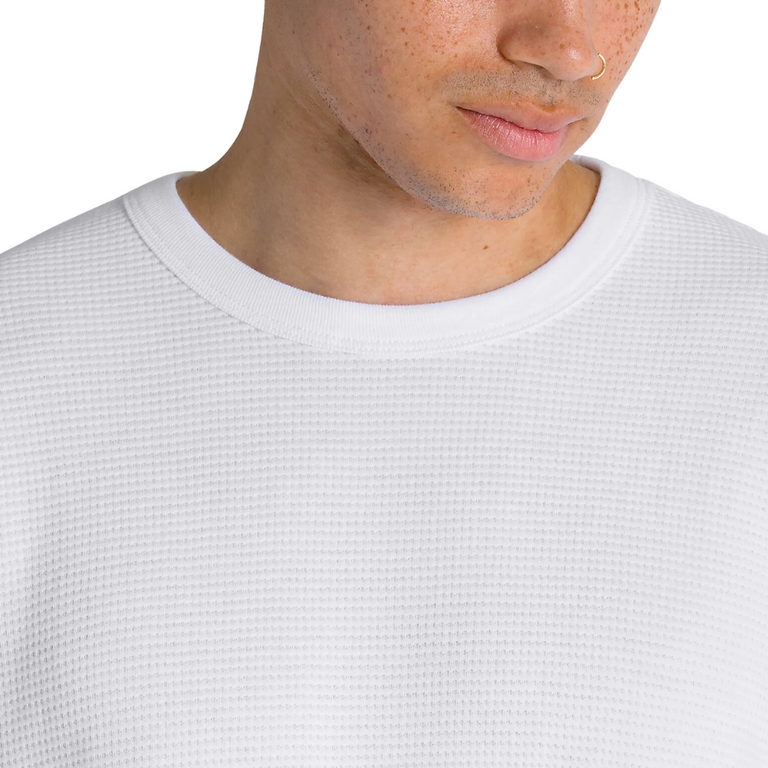Nick Michel L/S Thermal Shirt White