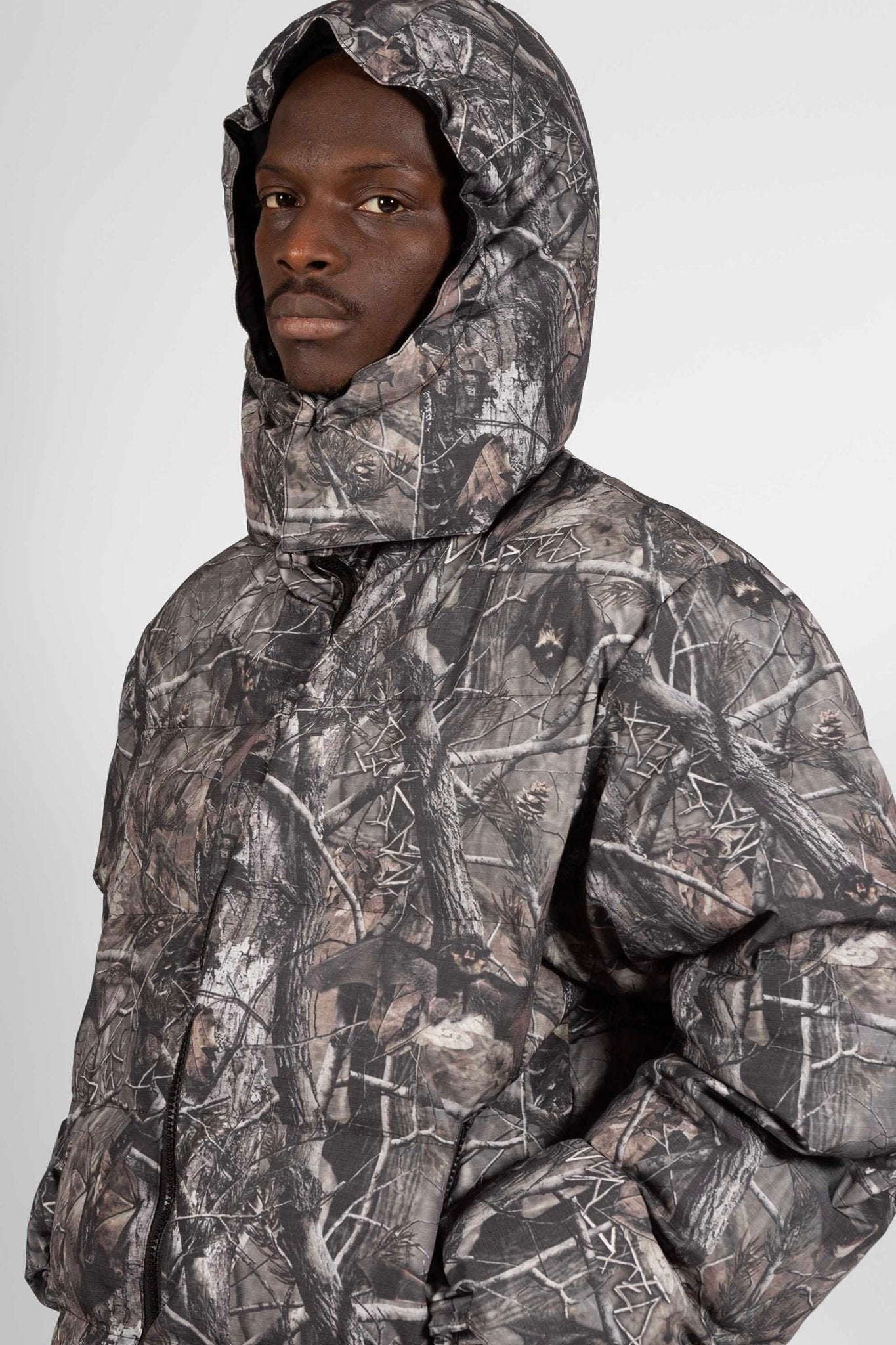 Puffer Hood Reverse Taïga Black/Camo