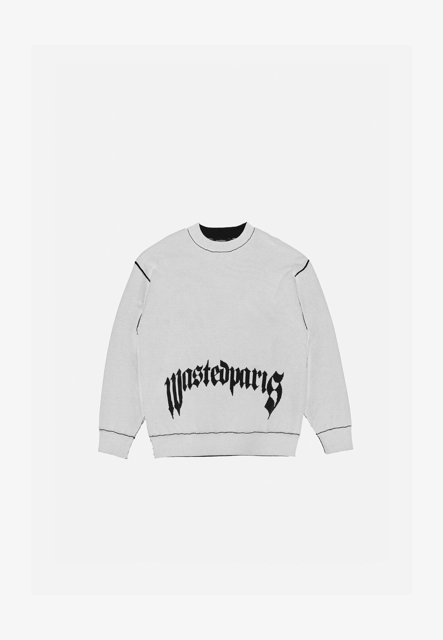 Pitcher Reverse Sweater White/Black