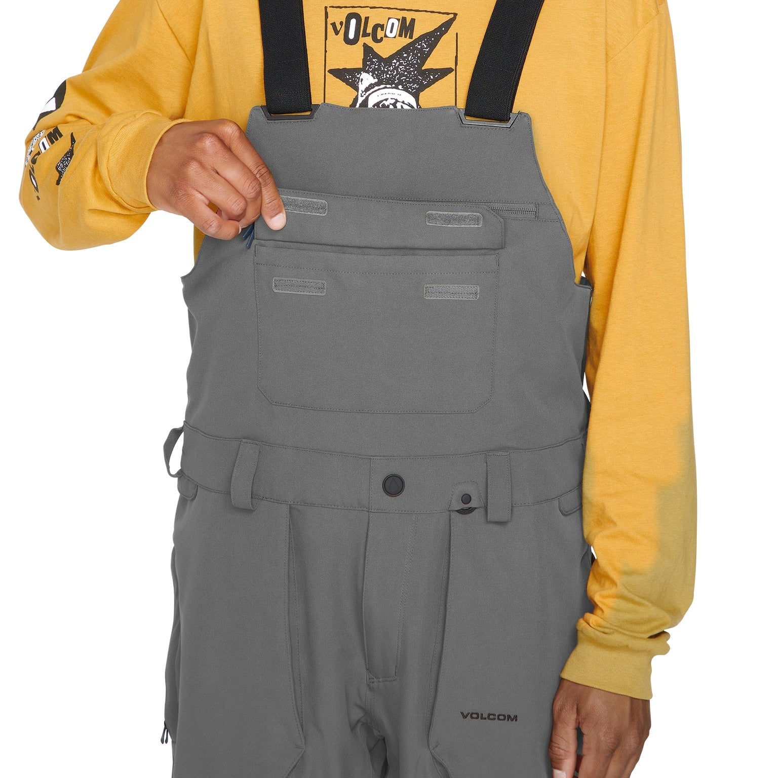 Roan Bib Overall Dark Grey