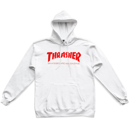 Skate Mag Hood White/Red