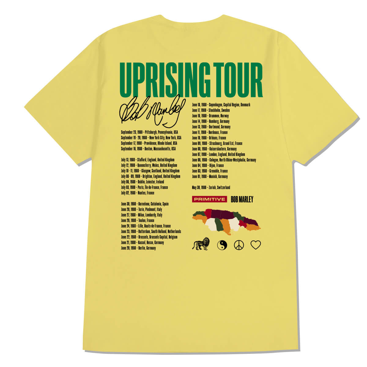 X Bob Marley Uprising S/S T-Shirt Banana