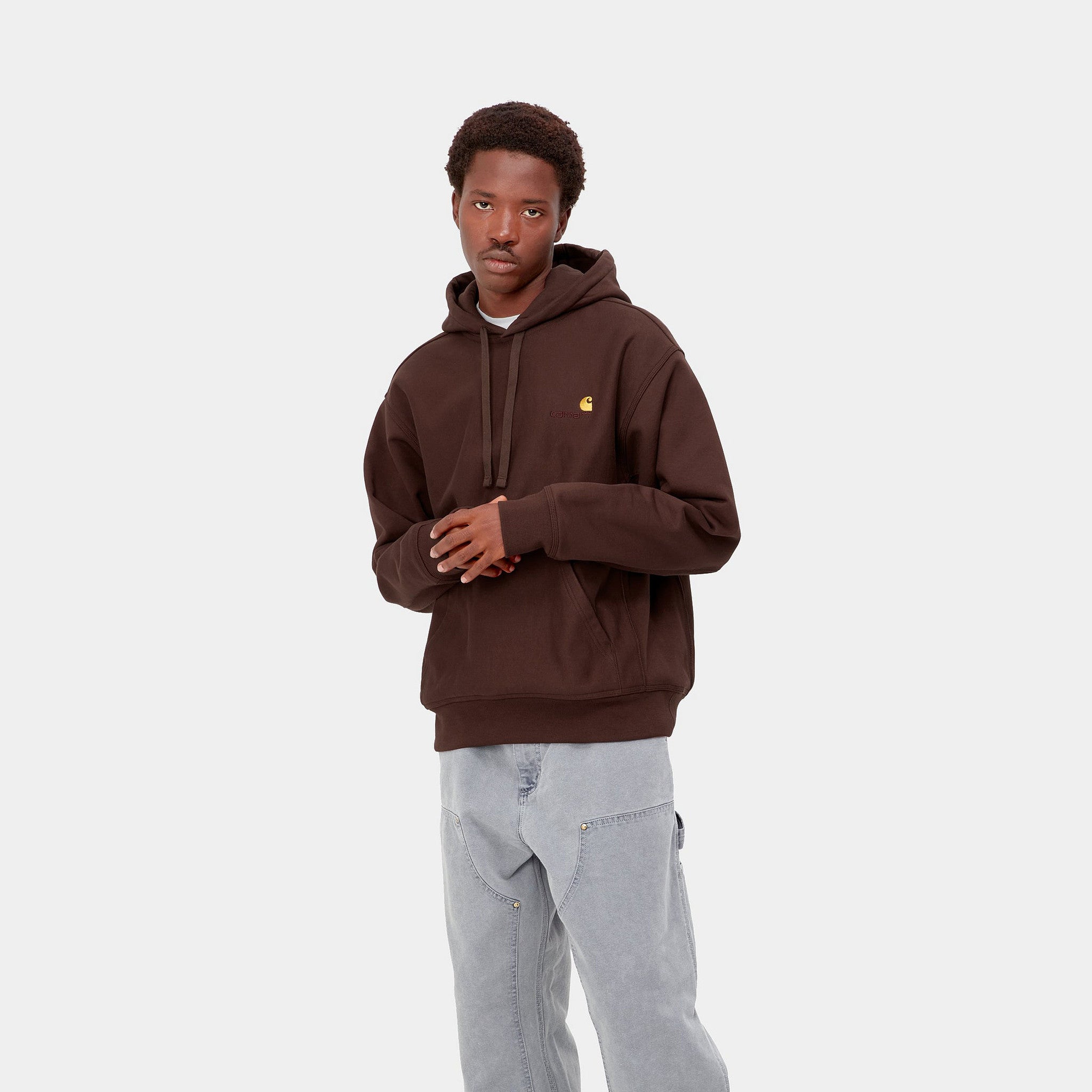 Hooded American Script Hoodie Ale