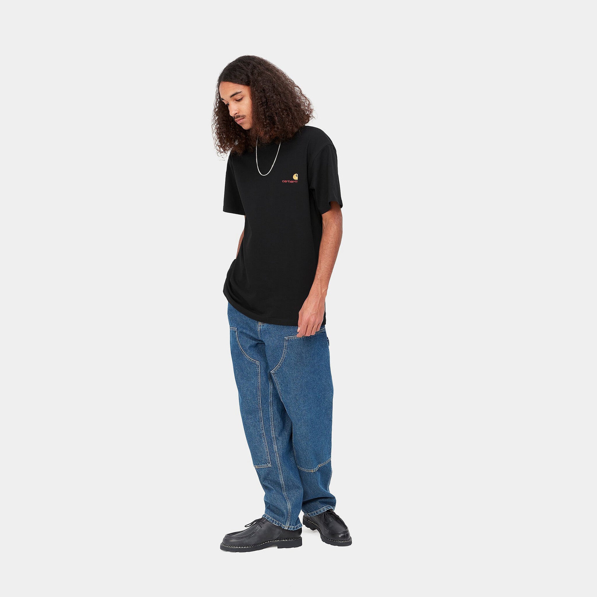 American Script S/S T-Shirt Black