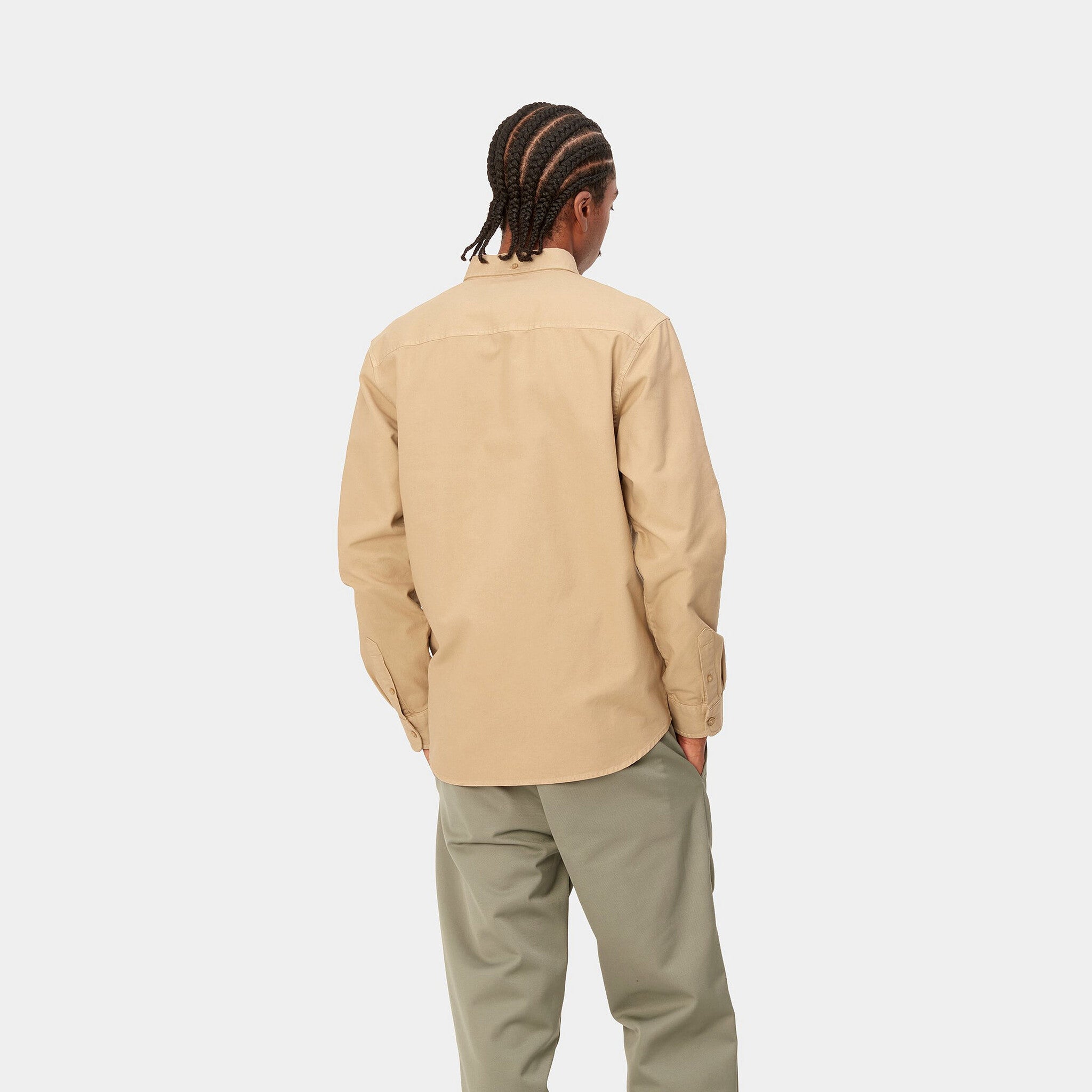 Bolton L/S Shirt Rattan Garment Dyed