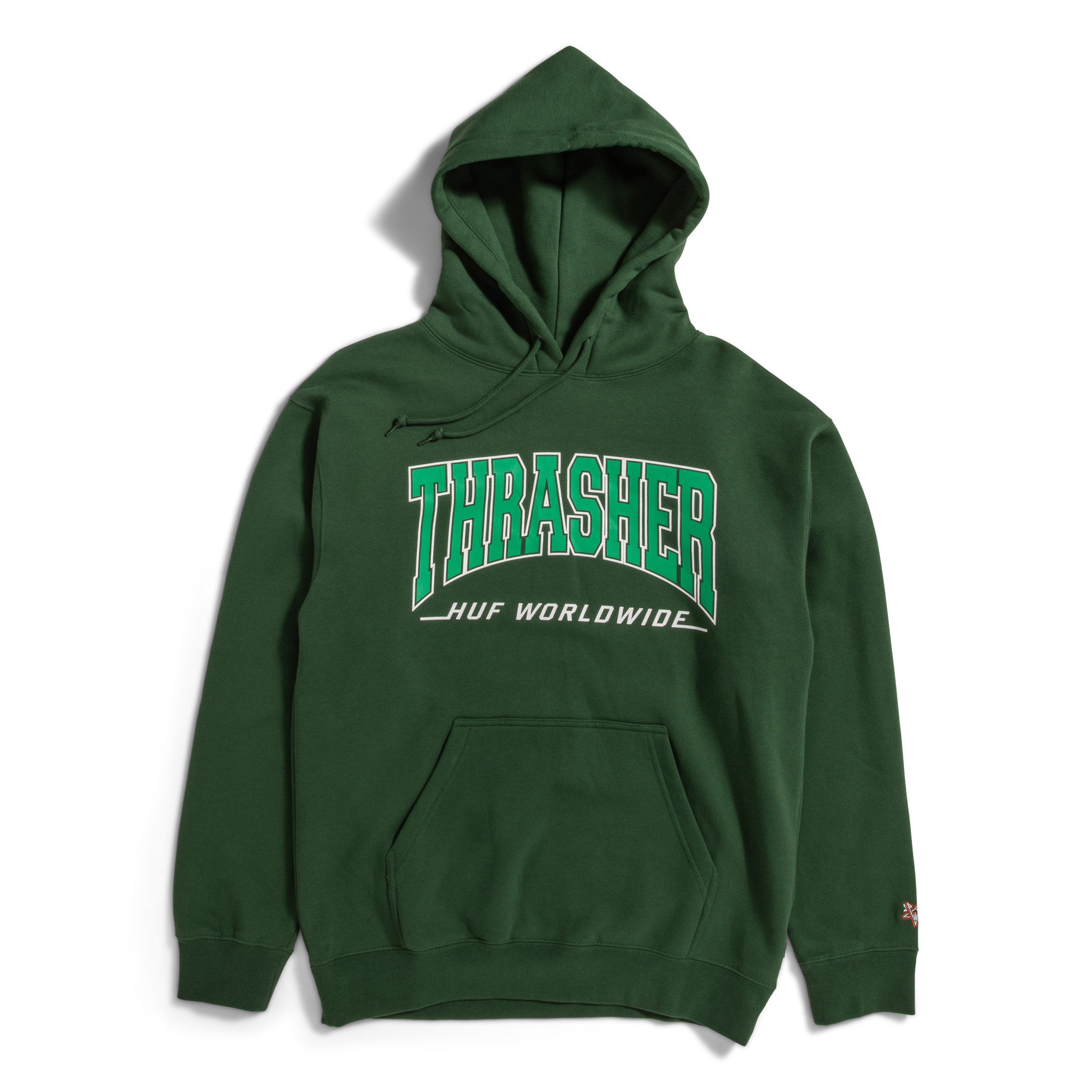 X Thrasher Bayview P/O Hoodie Forest Green