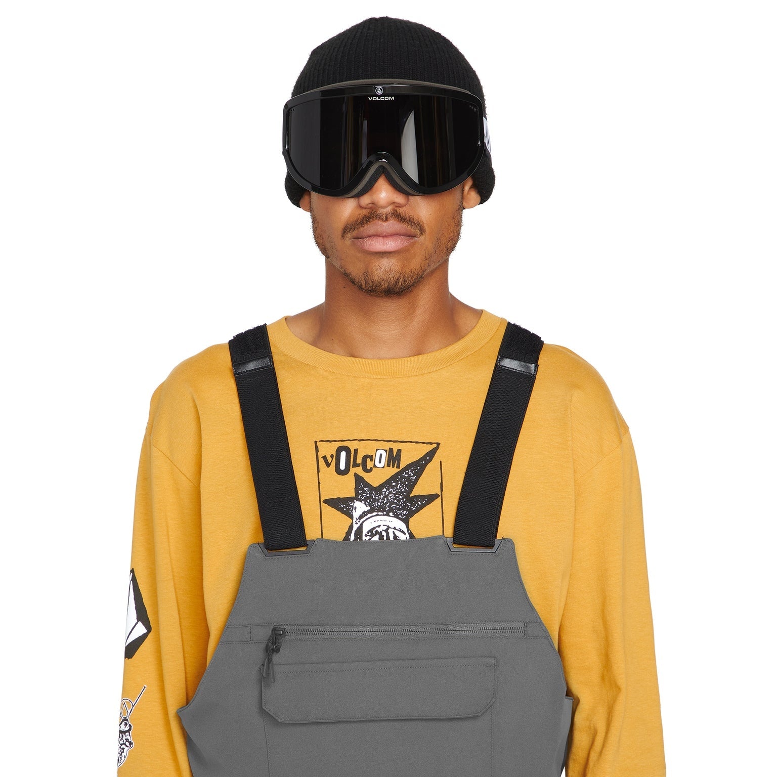 Roan Bib Overall Dark Grey