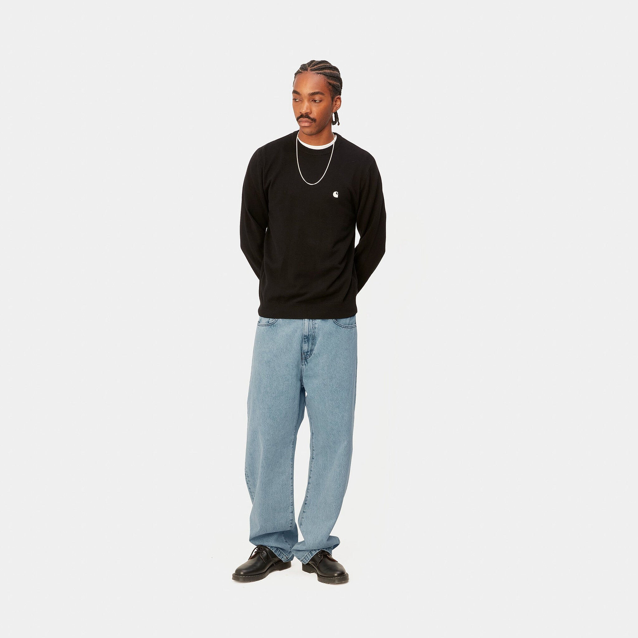 Landon Pant Blue Bleached