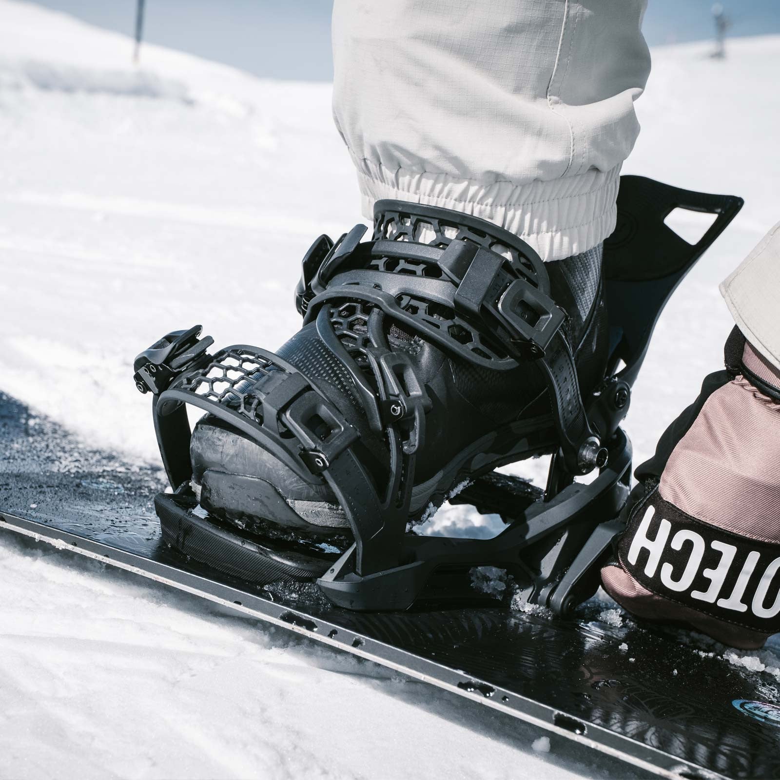 Supermatic Snowboard Binding Black