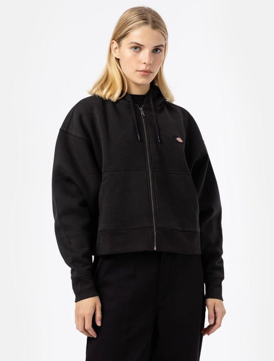 Oakport Zip Hoodie Black