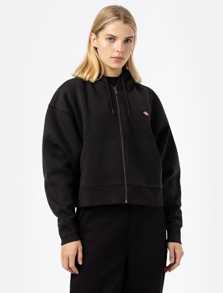 Oakport Zip Hoodie Black