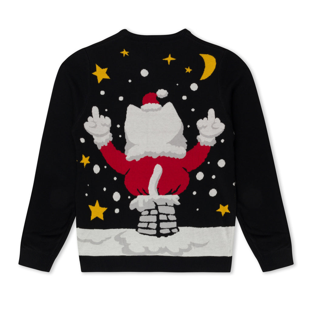 Deck The Halls Knit Sweater Black