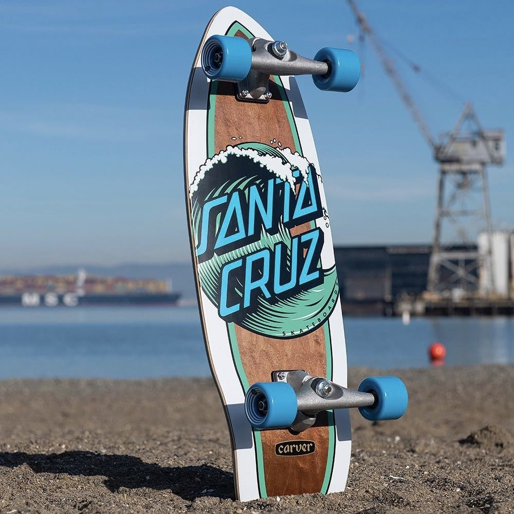 x Carver Wave Dot Cut Back Surfskate Blue/White