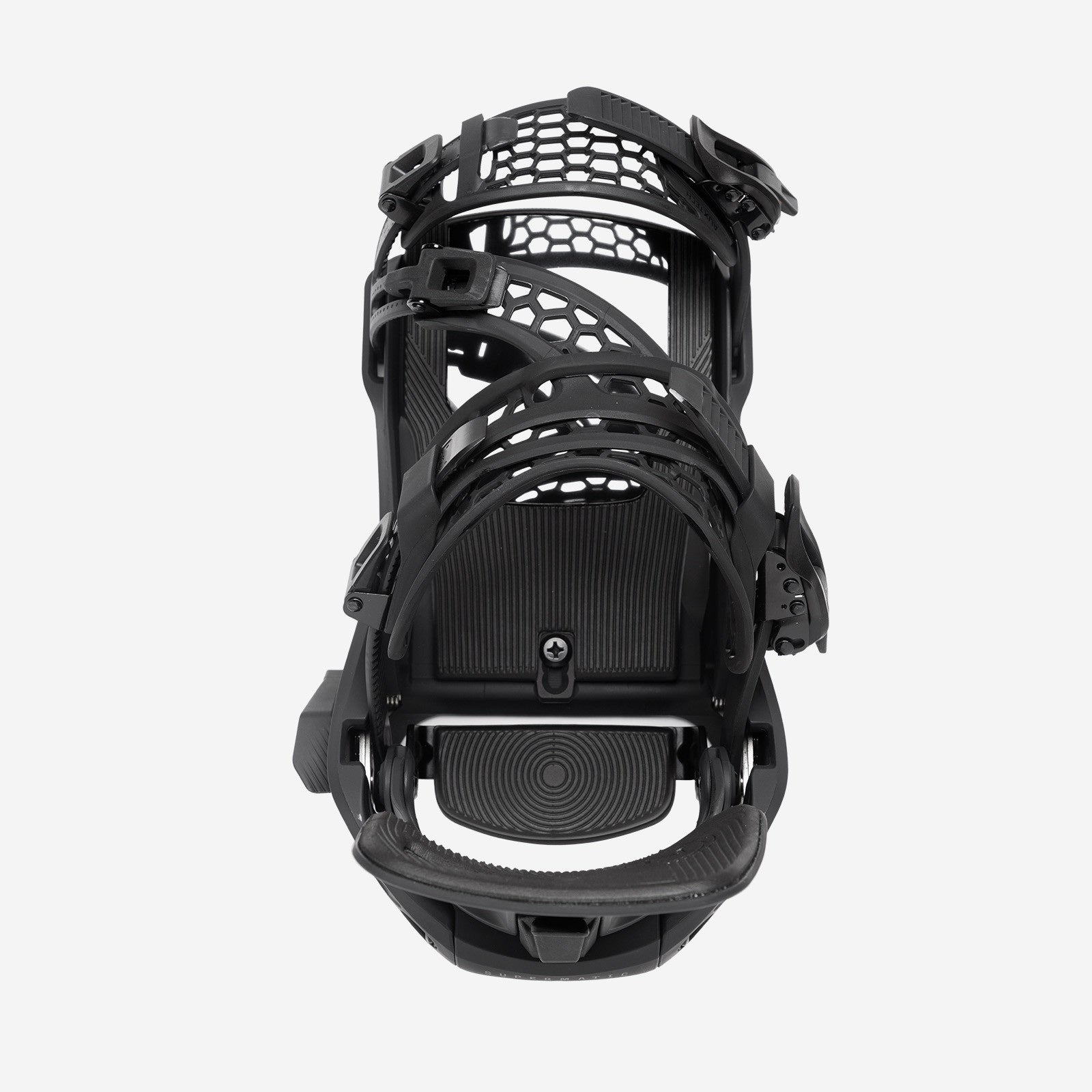 Supermatic Snowboard Binding Black