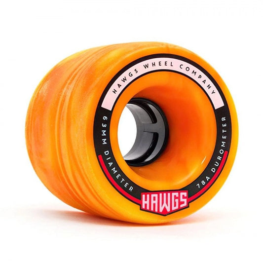 Fattie Wheels 63mm 78A Orange/Yellow Swirl