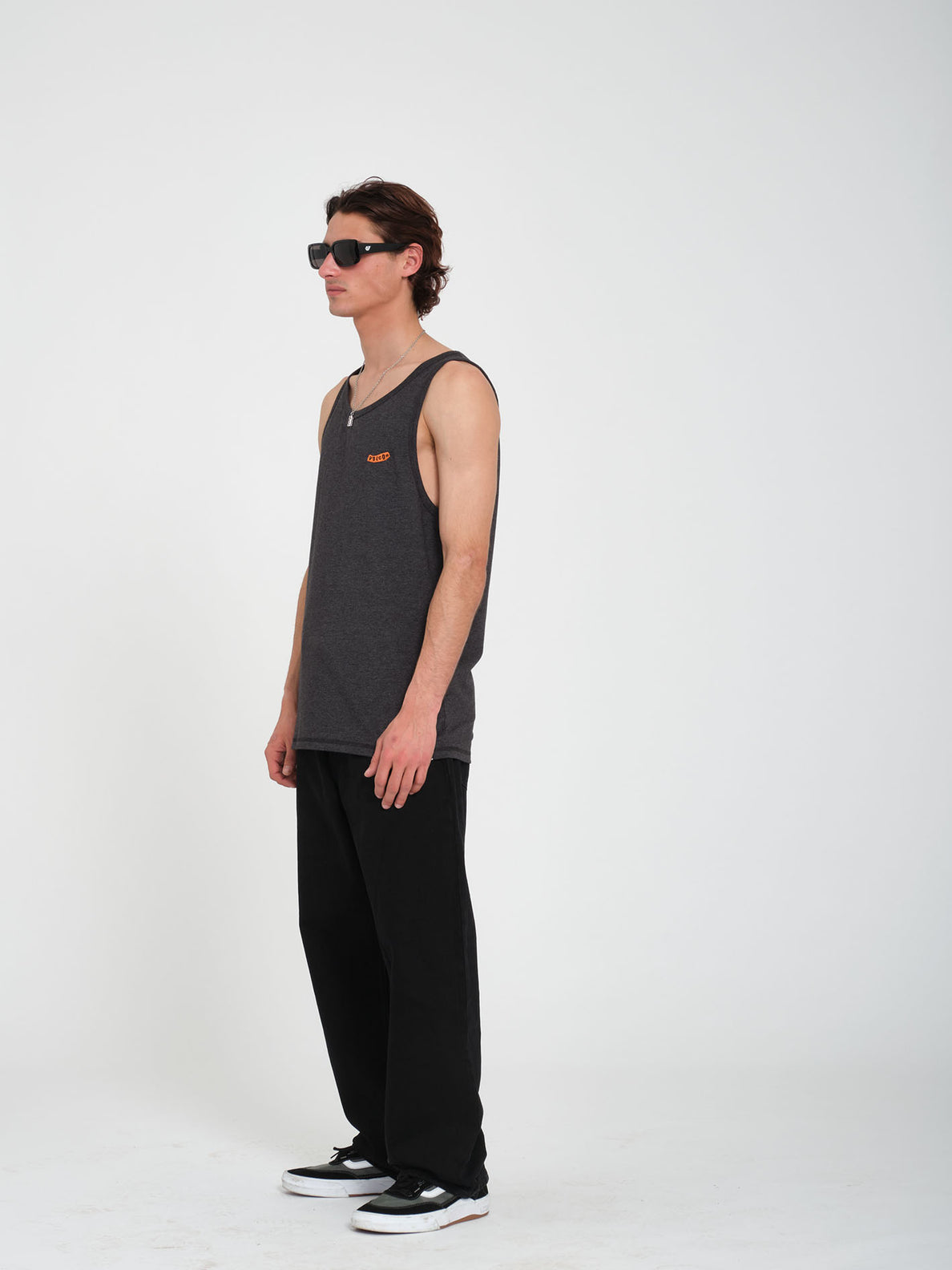 Pistol Stone Tank Top Heather Black