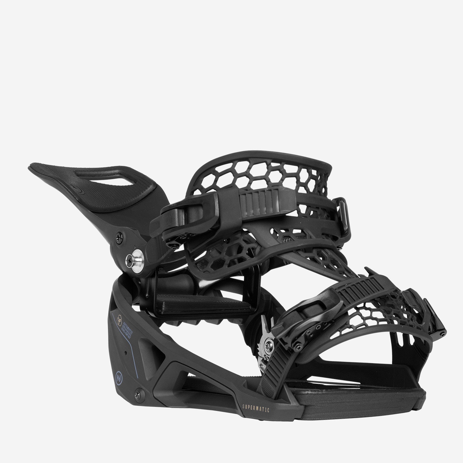 Supermatic Snowboard Binding Black