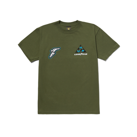 X Goodyear Grand Prix S/S T-Shirt Olive