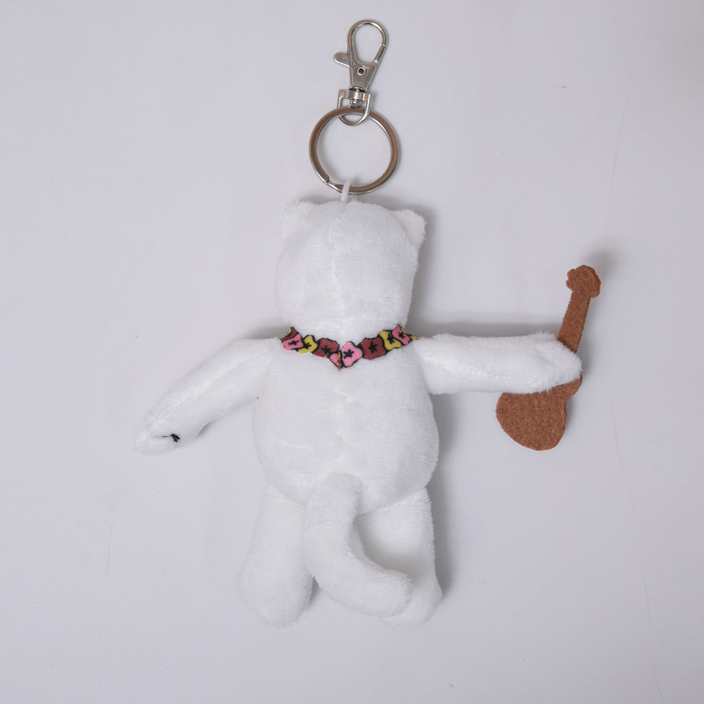 Aloha Nerm Plush Keychain White