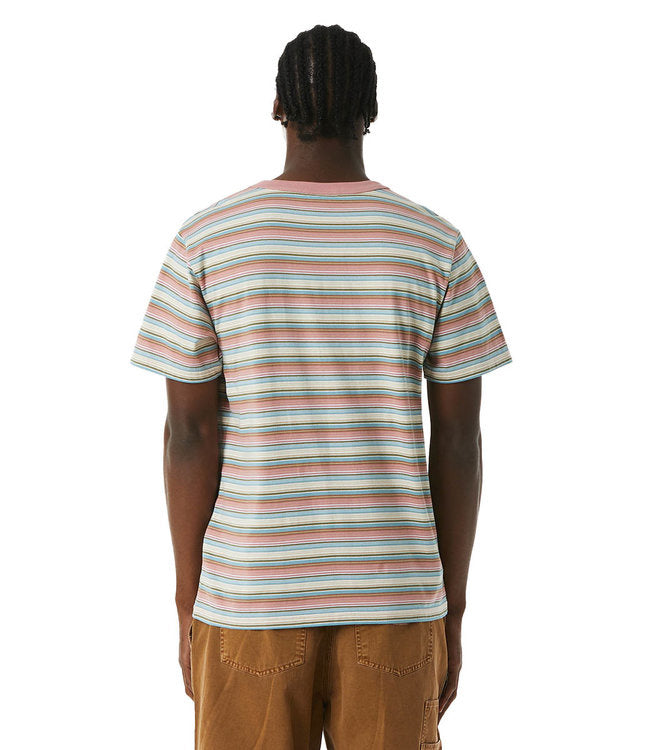 Pot Head Striped Knit Top Cream