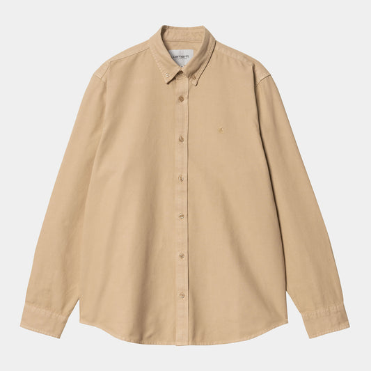 Bolton L/S Shirt Rattan Garment Dyed
