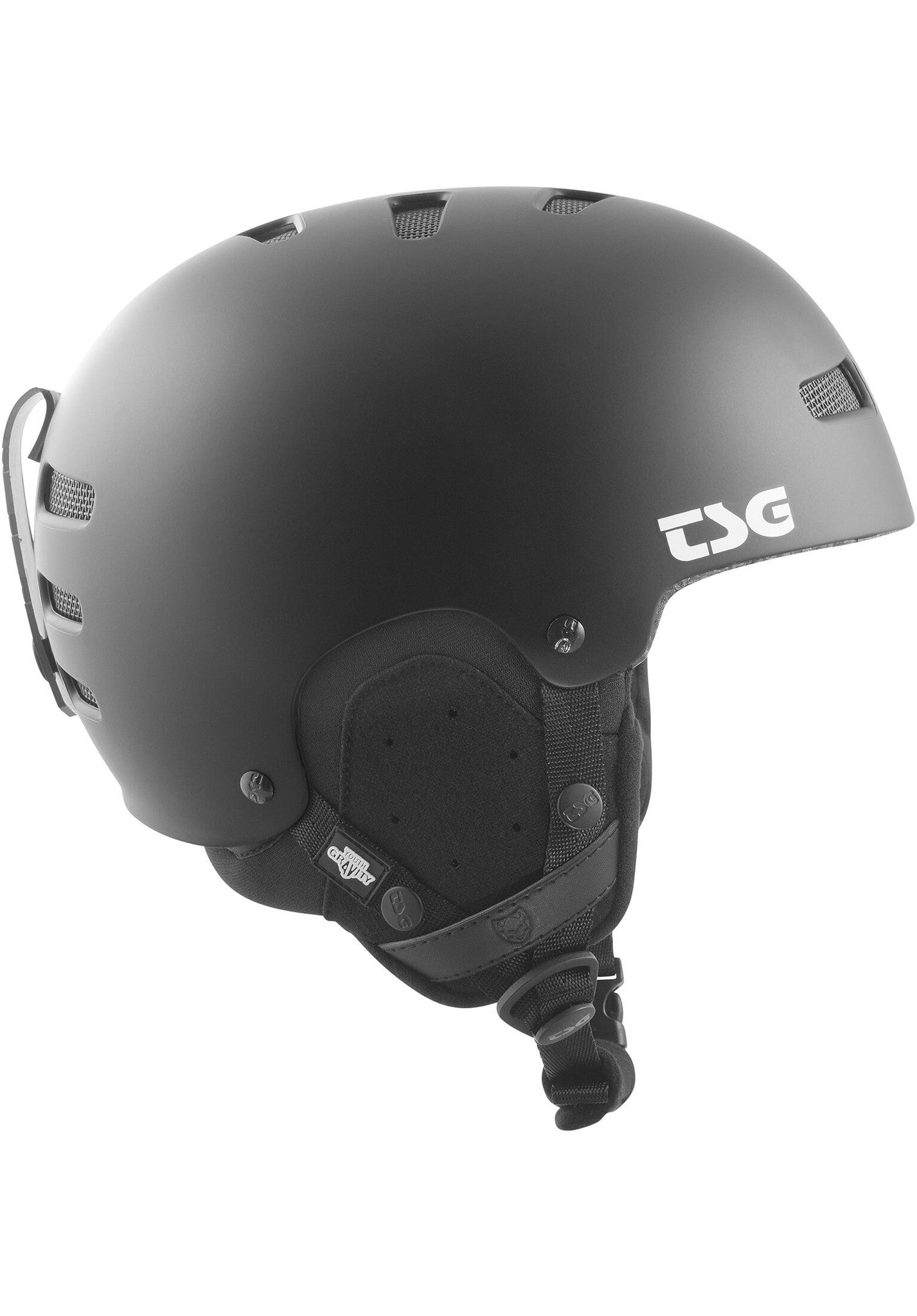 Gravity Youth Solid Color Snowboard Helmet Satin Black