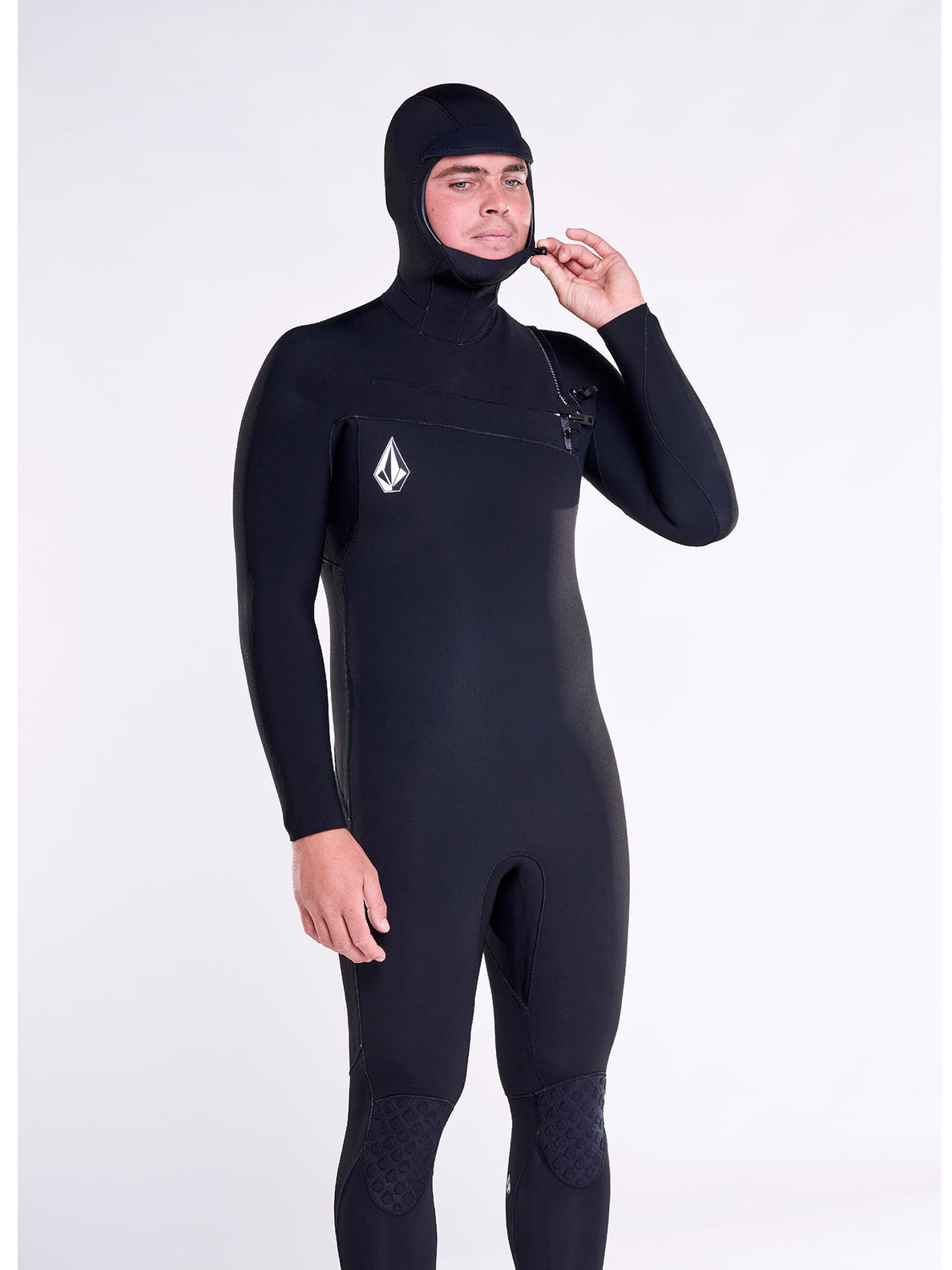 Modulator 5/4/3mm Hooded Chest Zip Fullsuit Black